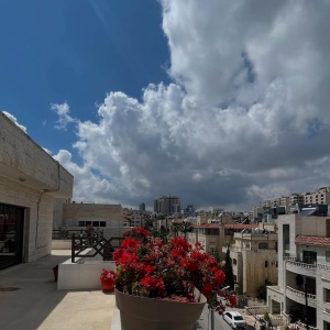 Rooftop Apartment for Rent in Abdoun, Amman | Wraparound Terrace & Views