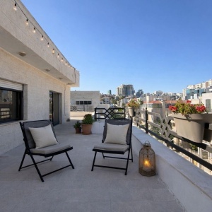 Luxury 2-Bedroom Rooftop Apartment for Rent in Abdoun | 150 sqm + 200 sqm Terrace